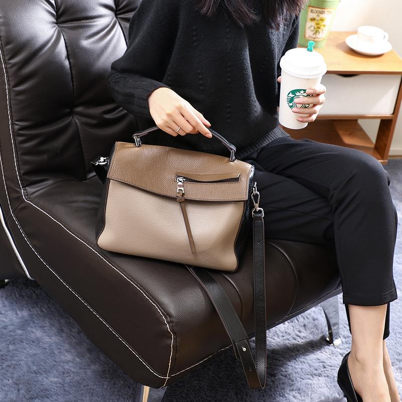 Genuine Leather Bag for Female Bag Shoulder Bag Large Capacity