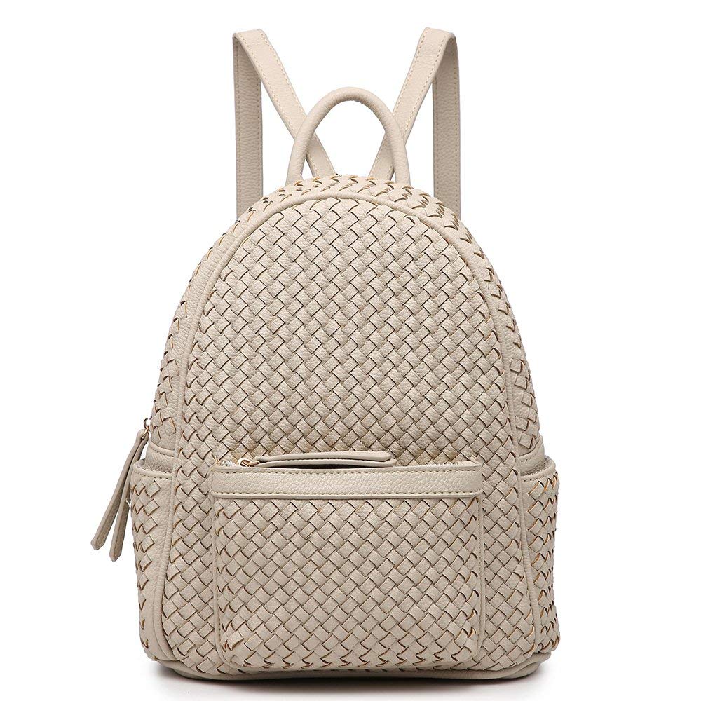 Woven Backpack Purse for Women Camel MT1086-13 BR