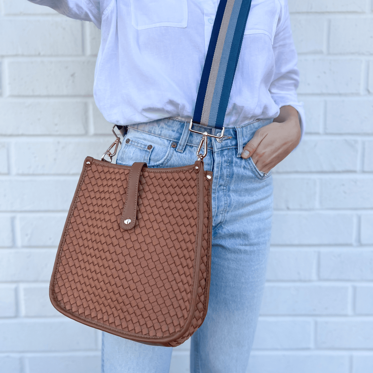 Lea Woven Courier | Choose Your Strap